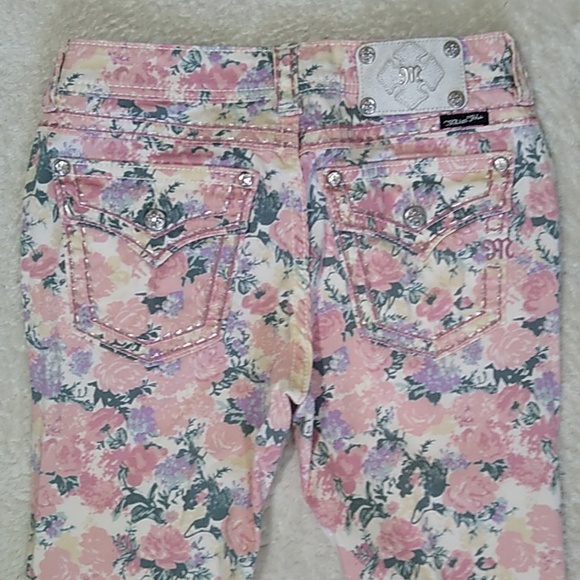 Miss Me Jeans size 29 Skinny Floral Print - Picture 4 of 13